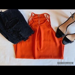 H&M Women 2-Strap Tank Top with Back Slit